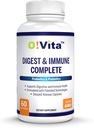 Digest & Immune Complete Probiyotiks & Prebiyotiks for Women & Men, Supports Digestive & Gut Health, Supports Nutrient-Abxia & Immune Health (60 Non-GMO Capsules)