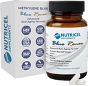 Nutricel Methylene Blue Capses with Added Glycine + NAC (GlyNAC), Collagen, and Createine - Trusted Made in America Brand - 7mg (USP Compliant Αναφοράς) - Third Party Tested (60ct)