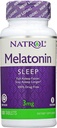 Natrol Melatonin 3 mg Sleep Time Release Diyetary Supplement Tabletler 100 ea (Görünen 5)