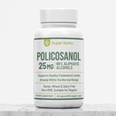 Policosanol 25mg Made from Cuban Sugar Cane for Health and Immunity. 90 Veg Capsule 1 per Serving Three Months Supply.