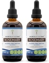 Tribe Rosemary Alkol-Free Liquid Extract, Rosemary (Rosmarinus Officinalis) kuru Leaf Tincture Supplement (2x4 FL OZ)