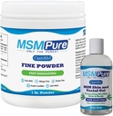 KALA SA MSMPure MSM Fine Toz 1lb ve MSM Gel ile Organik Aloe 8oz Sche