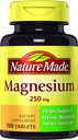 Nature Made Magnezyum 250 mg, 100 Tabletler (Pack of 6)