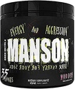 DARK METAL Inc Manson High Stim Pre Workout Powder, Energy Focus Strength, Loaded with Beta Alanine L Carnitine Caffeine Infinergy, 35 Srvgs, Mixed Berry