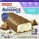 Millville Elevation Advance Chocolate Coconut Bars, Carb Bilinçli, 5g Protein, Tariflerle. 5'in bir kutusu, 1.4oz Bireysel olarak Bars. Sche 2 Tart, 5 bar içerir.