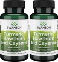 Swanson Full Spectrum Turmeric Hawthorn & Cayenne 60 Κάψουλες (2 Συσκευασία)
