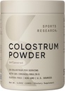 Sports Research® Bovine Colostrum Powder – Εύκολα αναμειγνύεται, Single Ingredient Superfood – Ανοσία Υποστήριξη & Υγεία των Ούλων w/IgG Αντισώματα - Η.Π.Α. Πηγή · Μη-ΓΤΟ · Χωρίς γλουτένη - 75 Υπηρεσίες (Άγριες)