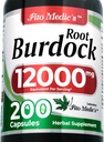 FITO MEDIC'S Lab | Burdock Root | Burdock Organik|200 Capsules |12000 mg | Burdock | Ultra yüksek Aborpsiyon.