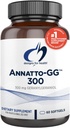 Sağlık Annatto-GG 300 için tasarımlar - Annatto Tohumlarından Geranylgeraniol GG Supplement - Sağlıklı Aging, Bone Health, Muscle Health, Cellular Energy & Production of Coenzyme Q10 (60 Softgels)