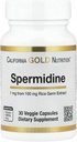 California Gold Beslenme spermidine, Rice Germ Extract, 1 mg, 30 Veggie Capsules