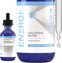ENERGI Colloidal Silver Liquid, Immune Support Supplement, Immunity System Supplement for Yetişkinler and Kids, Colloidal Silver Drops or Spray, 8 Fl Oz Şişe