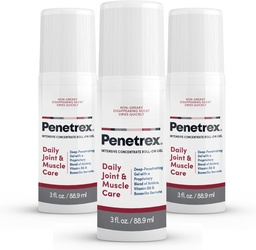 Penetrex Joint & Muscle Therapy - Καταπραϋντικό Gel για την πλάτη, το λαιμό, τα χέρια, τα πόδια - Premium ολόκληρο το σώμα τρίψιμο με Arnica, βιταμίνη B6 & MSM - 3 oz Roll On Gel (3- Pack)