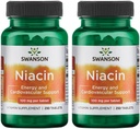 Swanson Niacin (Vitamin B3) - Συμπλήρωμα βιταμίνης που υποστηρίζει την υγεία της καρδιάς και υδατάνθρακες Μεταβολισμός - Προάγει την παραγωγή φυσικής ενέργειας - (250 δισκία, 100 mg NE έκαστο) (2 συσκευασία)