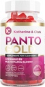 Katherine & Clark Panto Gold Vitamin B5 Pantothenic Acid Gummies for Acne - Hair Skin and Nails Gummies - Biotin, çinko, Folic Acid Chewable Non-GMO Gluten-Free for Body - Oily Skin Gummies - 60