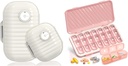 Seyahat Pill Organizer, 7 Day & Pill Organizer 3 Times A Day, 7 Day Pill Box - GloDeals Weekly Pill Organizer Günlük Tıp Konteyneri Vitamin Balık Yağı Tamamlama Davası