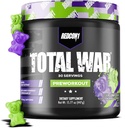 REDCON1 Total War Pre Workout, Sour Gummy Bear - Fast Acting Caffeinated Preworkout for Men + Women with Beta Alanine - Contains Citrulline Malate for Pump, Blood Flow (30 Servisler)
