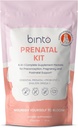 Binto Prenatal Kit - 4-σε-1 Συμπληρώματα για υγιή μαμά & μωρό - 30 ημέρες προσφοράς - πολυβιταμίνη, προβιοτικά, σίδηρος, DHA, μεθυλιωμένο φολικό & φολικό οξύ - μη-GMO, χωρίς γλουτένη, χορτοφαγικά