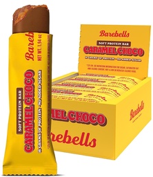 Barebells Soft Protein Bars Caramel Choco - 12 Count, 1.9oz Bars - Protein Snacks with 16g High Protein - Fluffy Chocolate Protein Bar with 2g Total Sugars - Soft Protein Snack & Breakfast Bars