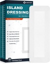 Island Dressing Bordered Gauze 4"x10", 25 Bireysel olarak Grafik,Soft & Highly Absorbent Medical Grade, Gauze Pad'ı Yara Bakımı ve İlk Yardım için Giydi
