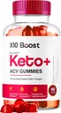 X10 Boost Keto ACV Gummies Advanced Formula 1050MG Advanced Formula, X 10 Boost Keto Plus Gumys Premium Formula Apple Cider Vinegar Gummies, Όλα φυσικά Gomitas, 60 Gummies για 1 μήνα