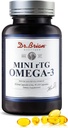 Dr. Brian Fish Oil Συμπλήρωμα 130 Softgel, Εξαιρετικά απορροφημένο rTG Mini Omega 3 Καψάκιο ιχθυέλαιο με EPA/DHA λιπαρά οξέα Βιταμίνη D E, 500mg rTG Omega-3 Υποστήριξη Καρδιάς Ανοσοποιητική Υγεία Δεν Ψάρια Γεύση