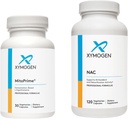 XYMOGEN MitoPrime (30 Capsules) + NAC (120 Capsules) 2Product Sche - L Ergothioneine Antioksi Supplement ile 600 mg N-Acetyl-Cysteine NAC Supplement
