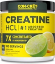 CON-CRET Tinatine HCl Toz | Kas, Bilişsel, Hücresel Enerji Desteği | Bloating or Cramps | USA Made & NSF Sertifikalı | Limon Lime (100 Hizmet)