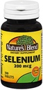Nature's Blend Selenium 200 mcg 100 Tablets