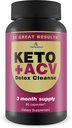 3X Büyük Sonuçlar - Keto + ACV Detox Cleanse - 3 Ay Supply - Body Cleanse Detox - Kolon Cleanse - Advanced Keto Detox Cleanse Formula Fiber - Destek Digestion & Immune Health