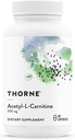 THORNE - Acetyl-L-Carnitine - 500 mg - Υποστηρίζει εγκεφαλική λειτουργία & υγιή νευρικές αισθήσεις στα χέρια & πόδια* - Γλουτένη, γαλακτοκομικά & χωρίς σόγια - 60 κάψουλες