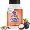 Mangosteen Pericarp Capsules – Organik Freeze kuru Toz Güçlü, 56+ Potent Xanthones & Flavonoids, High ORAC – 120 Veggie Capsules