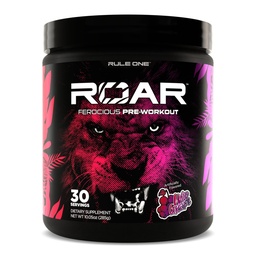 Κανόνας 1 R1 Roar - Πριν την προπόνηση σε σκόνη με Creatine, Beta-Alanine, Citrulline, Electrolytes & Caffeine (30 υπηρεσίες, Wild Grape)