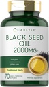 Carlyle Black Seed Oil Softgel Capsules | 2000 mg | 70 Pills | Kadınlar ve Erkekler için | No-GMO, Gluten Free Herbal Supplement Supplement