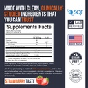 EcoWise Wellness Kretine Monohidrat Gummies 5000 mg, Men & Women, Sugar Free Gummies - 121 Count, Fresh Strawberry