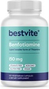 BESTVITE Benfotimin 150 mg (120 Vejetaryen Capsules) No Stearates - No Silikon Dioksi - Vegan - GMO - Gluten Ücretsiz