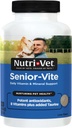 Nutri-Vet Senior-Vite Multivitamin, συμπληρώματα σκύλου, ανοσοποιητική υποστήριξη, Pet προμήθειες, βιταμίνες για σκύλους, Senior Essentials, Made in USA, Multivitamin for Pets, 120 Count