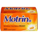 Motrin Ib Ibuprofen Tabletleri Ağrı Ateşi Reliever: 300 Kaplamalı Caplets