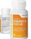 Köprü Doğal Enerji ve Oda Nootropic Supplement ile Panax Clooney, Guarana Ekstraksiyon & Kromium Picolinate | Odak için Beyin Tamamı, Enerji, Mood & Clarity | Gluten Free Veggie, USA - 60 Caps