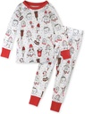 Dürüst Bebek Tatili 2Piece Pajamas Sleepwear PJs 100% Bebek için Organik Pamuk, Toddler, Çocuklar