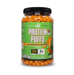 Twin Peaks Protein Puffs - (Jalapeno Cheddar), Keto Φιλικό, χαμηλή υδατάνθρακες Snack (300g, 21g Πρωτεΐνη, 2g Καθαροί υδατάνθρακες, Υψηλή πρωτεΐνη, Υγιεινό Κρανζί Σνακ)