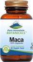 Pure Mountain Botaniks Maca Root Capsules - Kosher Vegan Caps Şimdi 1000 mg Organik Raw Macca ve Gelatinized Maca Root Supplement Supplement