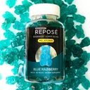Reposé Goodnight Melatonin Gummies 3 mg Per Servis, 30 Günlük Şişe (60 Gummy Bears) - Yetişkinler için Chewable Sleep Supplement - Non Habit Form Natural Sleep Aid
