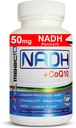 MAAC10 NADH + CoQ10 Supplement | Great Tasting Chewable Tabletler | 50 mg PanoMOL® NADH + 100 mg CoQ10 | For Fatigue, Energy and mental Focus | NAD+ Supplement (60 Tabletler 2 başına)