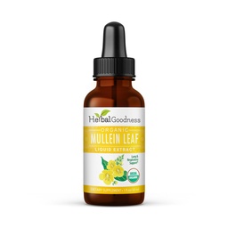 Εκχύλισμα φυτικής καλοσύνης Mullein Leaf - Mullein Drop for Lungs Detox, Herbal Reventorant and Antioxidants Properties for αναπνευστική & διεγερτική υγεία - Mullein Tincture 1oz