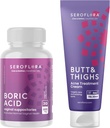 Boric Acid Vaginal Suppositories Odor Control - Butt & Thighs Acne Cream Clearing for Pimples - Scheed