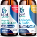 Wellness LABSRX Mullein Leaf Drops for Lungs, 2 Fl. Oz - Sıvı Collagen and Biotin, 2 Fl. Oz