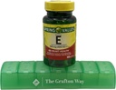 Spring Valley Vitamin E Diyetary Supplement, 180 mg, 100 Count with Complimentary Grafton Way Pill Organizer