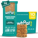 Whoa Dough Edible Cookie Dough Bars- Certified Non-GMO, Kosher ve Gluten Free Bars - Sağlıklı Snack Foods - Plant Based Snacks Made with Real Materialss - Oatmeal Cookie Dough - 10 Pack