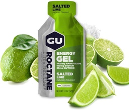 Gu Energy Roctane Ultra Endurance Energy Gel, On-The-Go Sports Διατροφή για τρέξιμο, ποδηλασία, πεζοπορία ή σκι, Αλατισμένο Ασβέστη, 24-Count