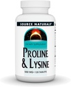 Source Naturals Proline & Lysine, 550 mg - 120 Tablet